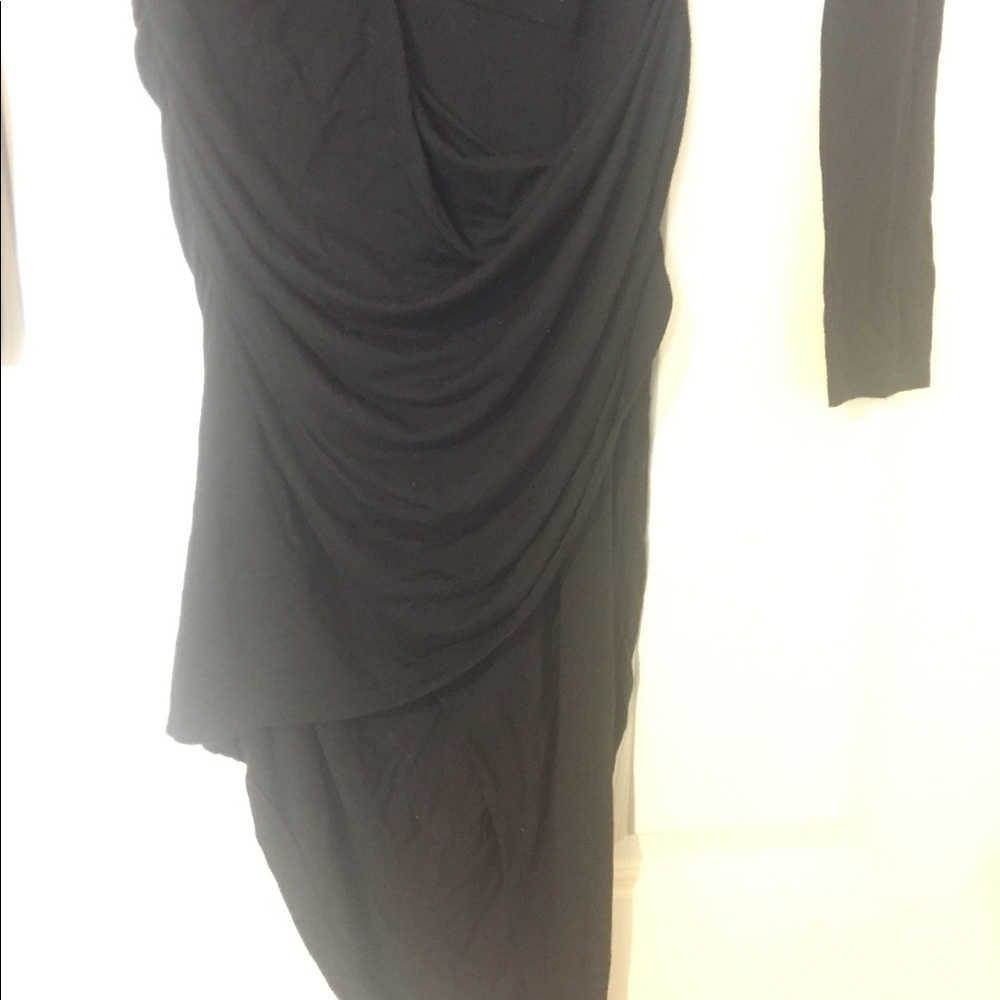 Black asymmetrical dress